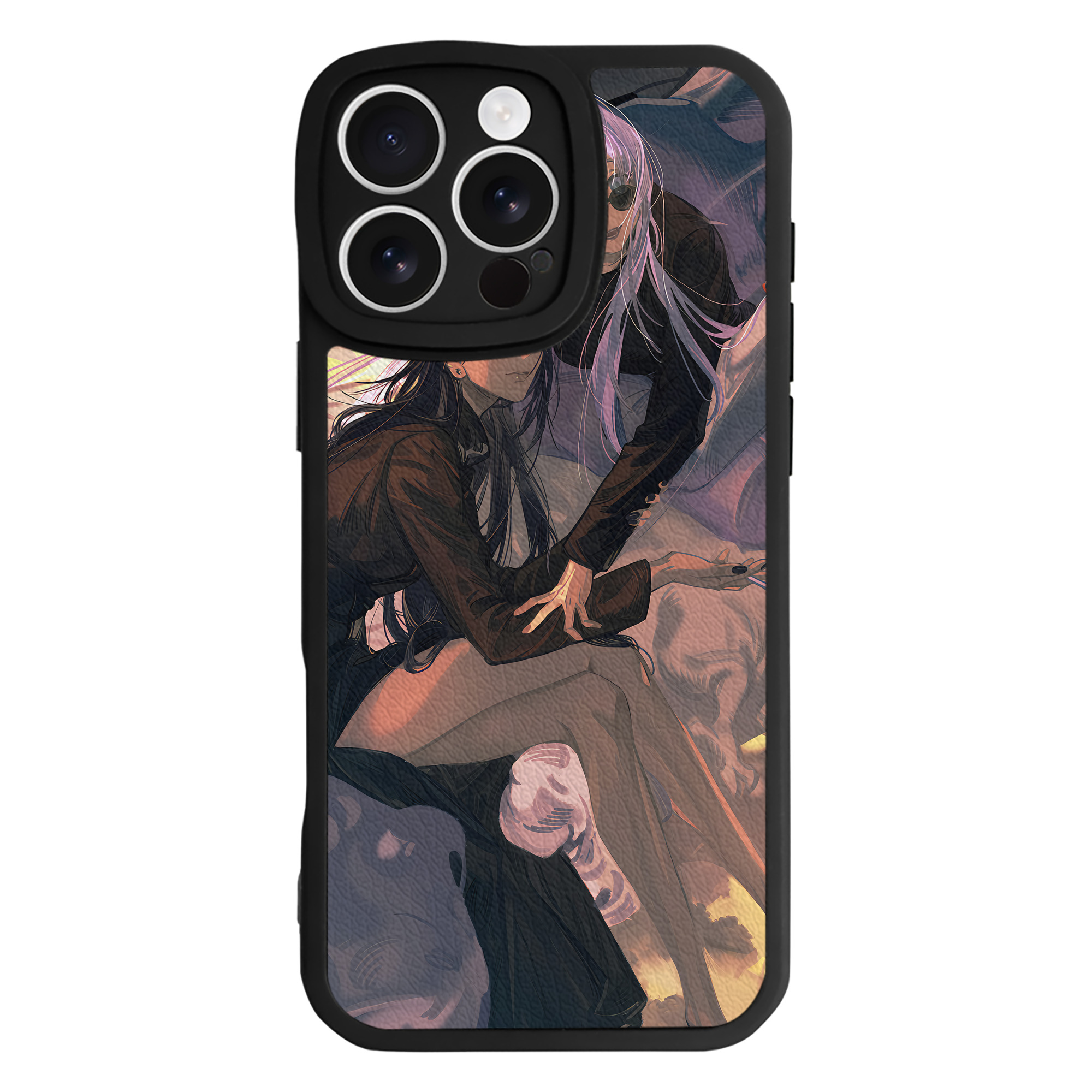 （画像用） 呪術廻戦 Jujutsu Kaisen 【iPhone 16シリーズ対応】シリコンスマホケース（レザー調） 材質：シリコン